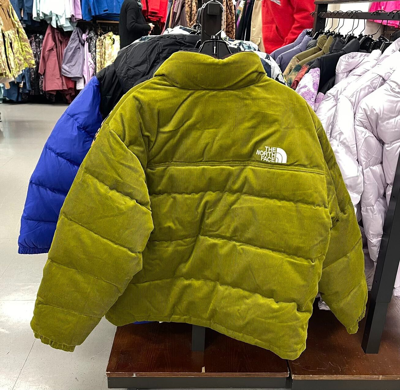 Pre-owned The North Face Men's 92 Reversible Nuptse Jacket/sulphur Ross/co