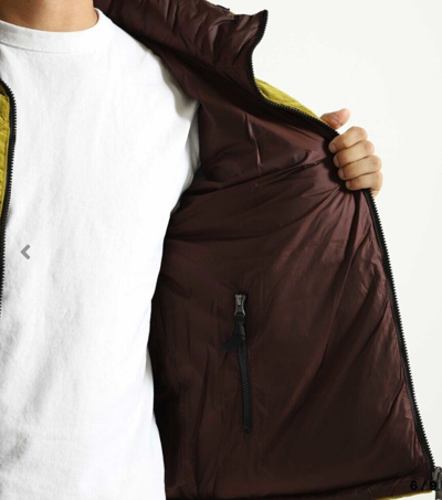 Pre-owned The North Face Men's 92 Reversible Nuptse Jacket/sulphur Ross/co