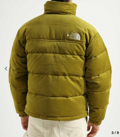 Pre-owned The North Face Men's 92 Reversible Nuptse Puffer Down Jacket/sulphur Ross/co