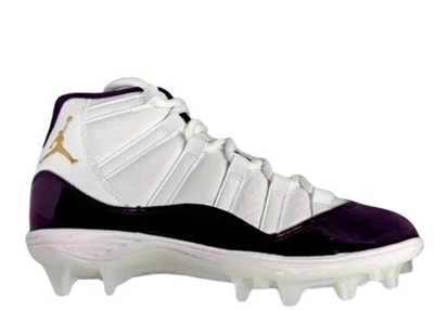 Pre-owned Jordan Nike Air  11 Gratitude Dmp Td Football Cleats Size 8-15 In White