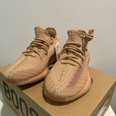 Pre-owned Adidas Originals Adidas Yeezy Boost 350 V2 Clay 2019 Low Sizes 4 4.5 5 5.5 6 6.5 Mens Eg7490 In Brown