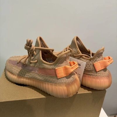Pre-owned Adidas Originals Adidas Yeezy Boost 350 V2 Clay 2019 Low Sizes 4 4.5 5 5.5 6 6.5 Mens Eg7490 In Brown