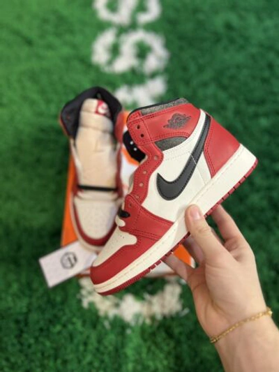 Pre-owned Jordan 1 Retro Og “chicago Lost & Found” (gs) In Red