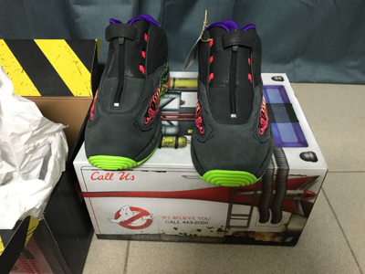 Pre-owned Reebok Answer 4 Iv Allen Iverson “ghostbusters Zuul”size 11us Ds Limited Edition In Gray/green