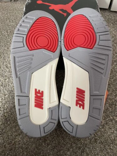Pre-owned Jordan Nike Air  3 Retro Shoes Mens 7.5 Reimagined White Red Black Dn3707-100