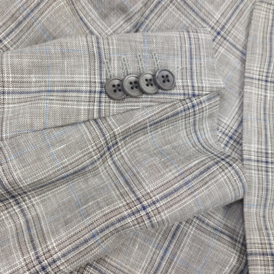 Pre-owned Corneliani $1495  Linen Silk Wool Sport Coat Jacket Mens Size Us 38r (italy 48r) In Gray
