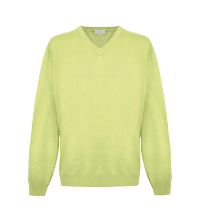 Pre-owned Malo Yellow Cashmere Sweater