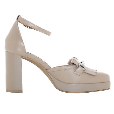 Pre-owned Nerogiardini Nero Giardini P24us Women's Sling Back E409460d/453 In White