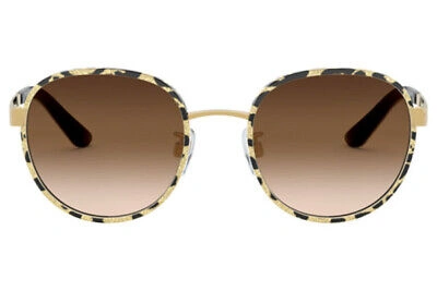 Pre-owned Dolce & Gabbana Authentic Dolce&gabbana Sunglasses Dg 2227j-02 Leo Gold W Brown Gradient New52mm