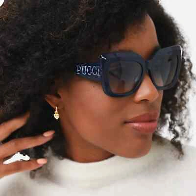 Pre-owned Emilio Pucci Sunglasses Ep 166 90w Authentic In Blue