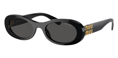 Pre-owned Prada Brand 2024 Miu-miu Women Sunglasses Mu 06zs 1ab-5s0 Authentic Italy Frame S In Gray