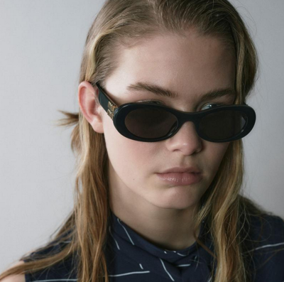 Pre-owned Prada Brand 2024 Miu-miu Women Sunglasses Mu 06zs 1ab-5s0 Authentic Italy Frame S In Gray