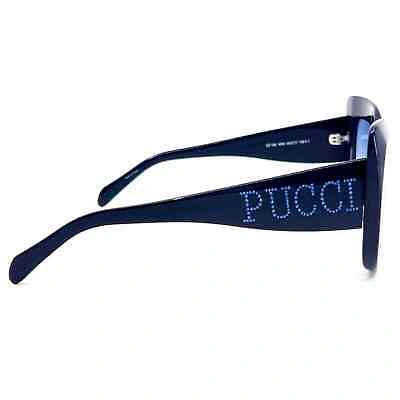 Pre-owned Emilio Pucci Sunglasses Ep 166 90w Authentic In Blue