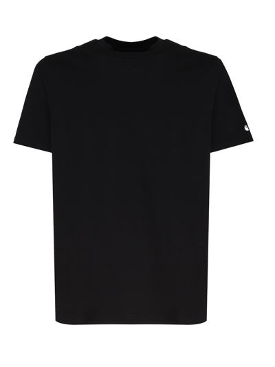 Shop Carhartt Jersey T-shirt In Black
