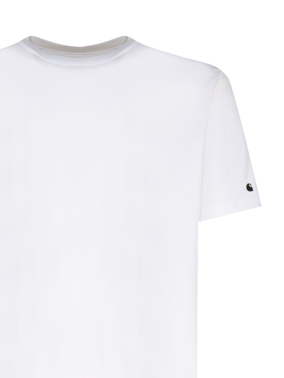 Shop Carhartt Jersey T-shirt In White