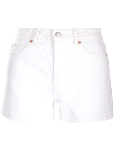 Shop Alexander Wang White Denim Shorts