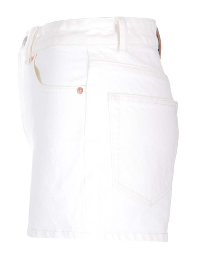 Shop Alexander Wang White Denim Shorts