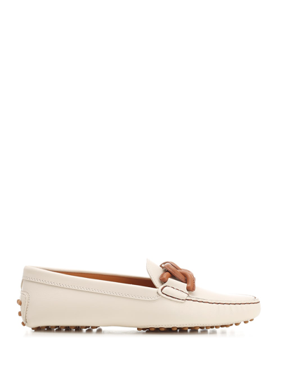 Shop Tod's Gommino Blubble Loafer In White