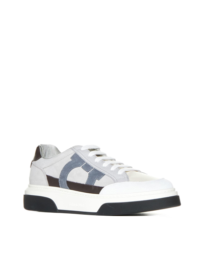 Shop Ferragamo Sneakers In Bianco 511
