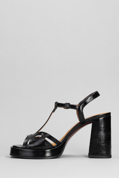 Shop Chie Mihara Zinto Sandals In Black Leather