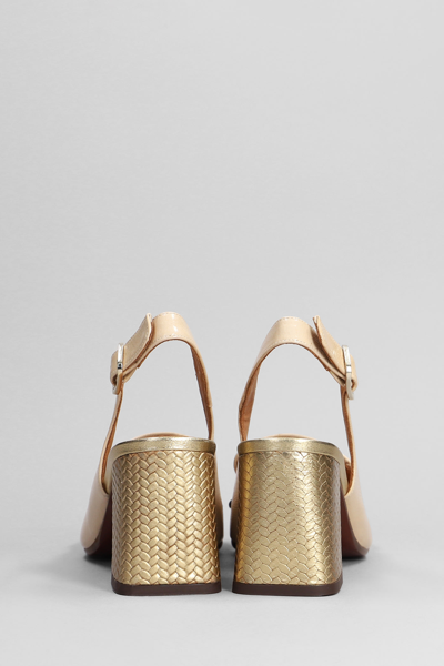 Shop Chie Mihara Suzan Pumps In Beige Leather