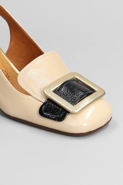 Shop Chie Mihara Suzan Pumps In Beige Leather