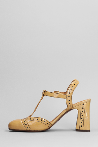 Shop Chie Mihara Mira Pumps In Beige Leather