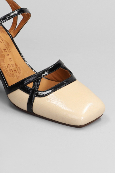 Shop Chie Mihara Obico Pumps In Beige Leather