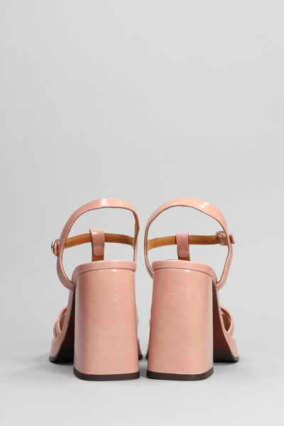 Shop Chie Mihara Zinto Sandals In Rose-pink Leather