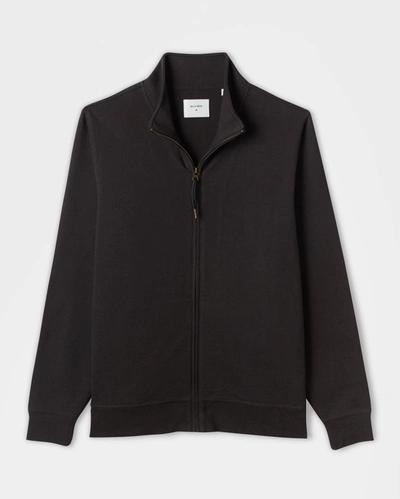 Shop Reid Cotton Linen Track Jacket In Black