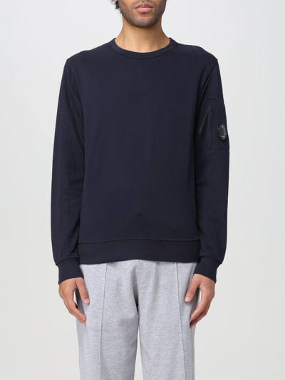 Shop C.p. Company Sweatshirt  Men Color Blue