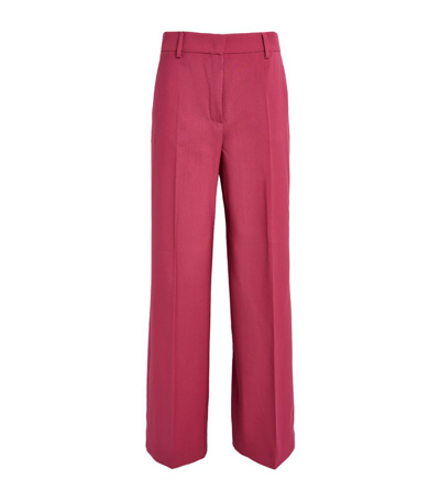 Shop Weekend Max Mara Wool Visivo Trousers In Pink