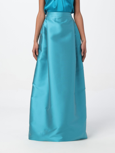 Shop Alberta Ferretti Skirt  Woman Color Blue