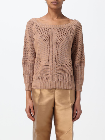 Shop Alberta Ferretti Sweater  Woman Color Beige