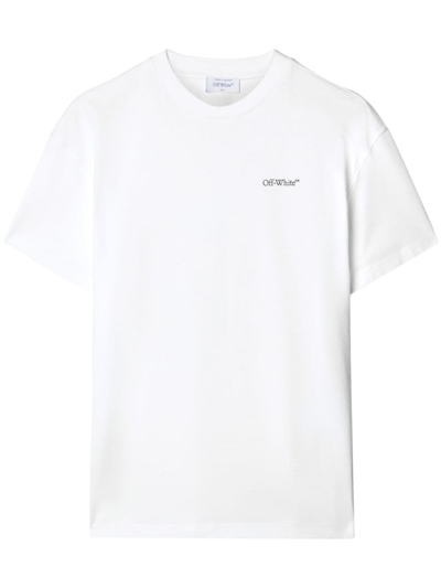 Shop Off-white Arrow Cotton T-shirt In White