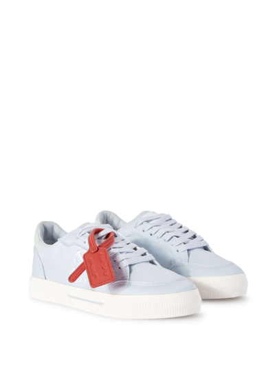 Shop Off-white Low Vulcanized Canvas Sneakers In Blue