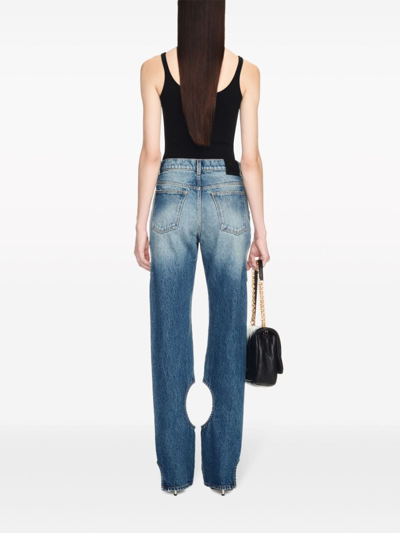 Shop Off-white Baggy Denim Jeans In Blue