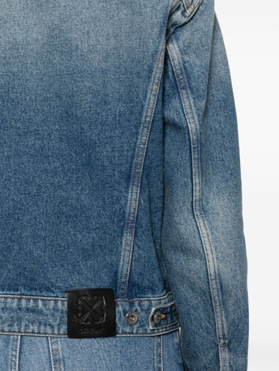 Shop Off-white Denim Jacket In Blue