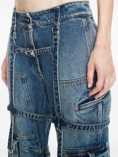 Shop Off-white Cargo Denim Jeans In Blue