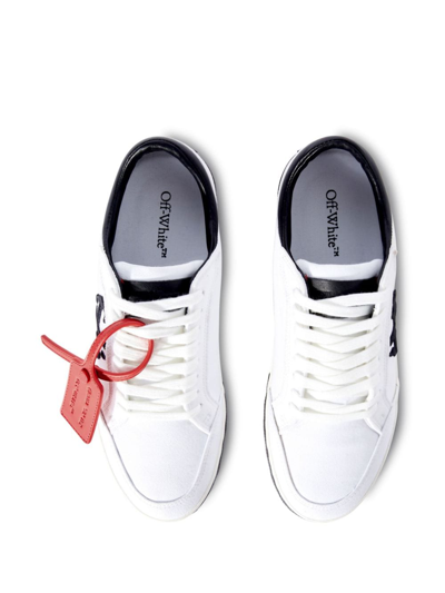 Shop Off-white Low Vulcanized Canvas Sneakers In White