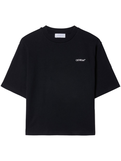 Shop Off-white Arrow Cotton T-shirt In Black