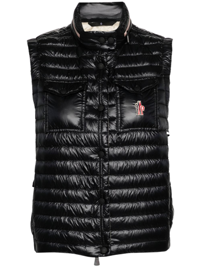 Shop Moncler Gumiane Down Vest In Black