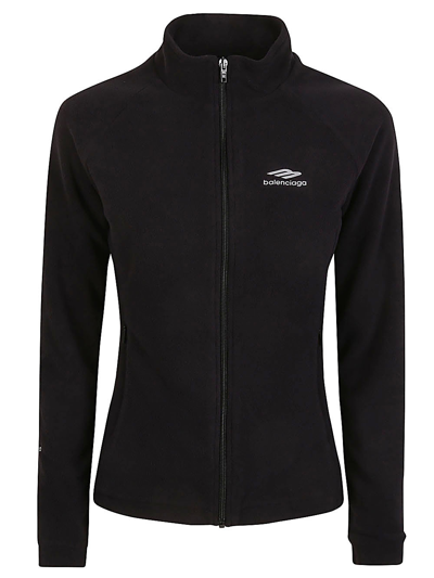 Shop Balenciaga 3b Sports Icon Jacket In Black
