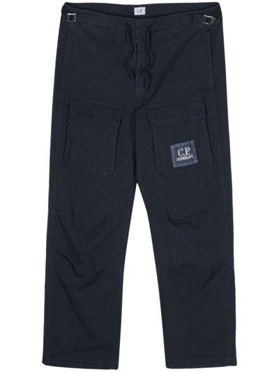 Shop C.p. Company Loose Fit Trousers In Blue