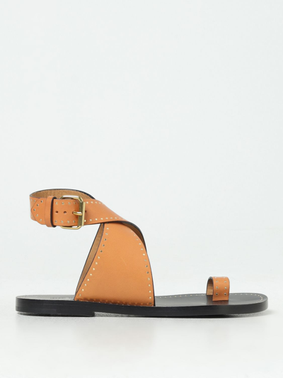 Shop Isabel Marant Flat Sandals  Woman Color Beige