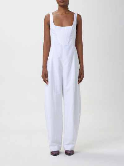 Shop Stella Mccartney Jumpsuits  Woman Color White