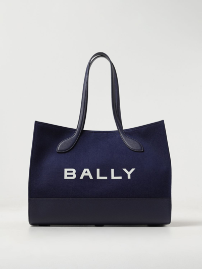 Shop Bally Tote Bags  Woman Color Blue