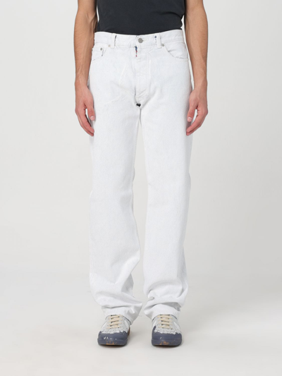 Shop Maison Margiela Jeans  Men Color White