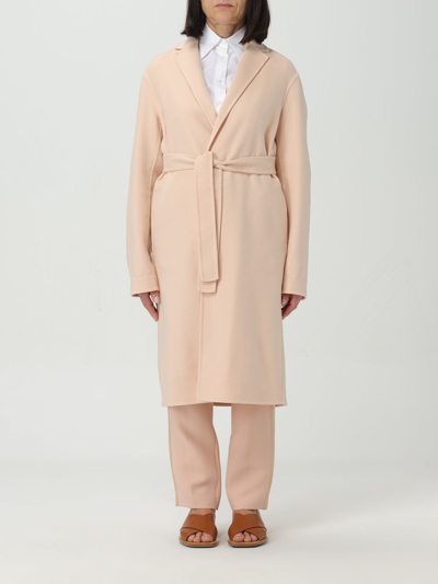 Shop Fabiana Filippi Coat  Woman Color Blush Pink