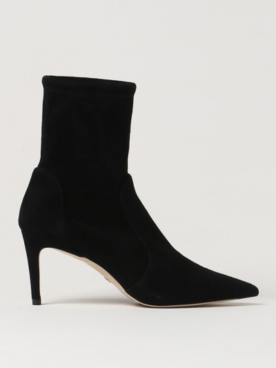 Shop Stuart Weitzman Flat Ankle Boots  Woman Color Black
